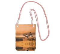 ESASAM Oil Painting Duck A Large Capacity Crossbody Phone Case For Worry Free Travel