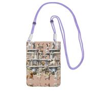 ESASAM Oodles Of Poodles A Large Capacity Crossbody Phone Case For Worry Free Travel
