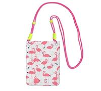 ESASAM Pink Flamingo Pattern A Large Capacity Crossbody Phone Case For Worry Free Travel