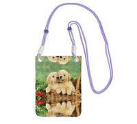 ESASAM Puppy Golden Retriever A Large Capacity Crossbody Phone Case For Worry Free Travel