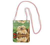 ESASAM Puppy Golden Retriever A Large Capacity Crossbody Phone Case For Worry Free Travel