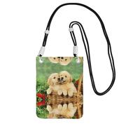 ESASAM Puppy Golden Retriever A Large Capacity Crossbody Phone Case For Worry Free Travel
