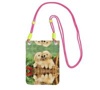 ESASAM Puppy Golden Retriever A Large Capacity Crossbody Phone Case For Worry Free Travel