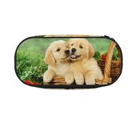 ESASAM Puppy Golden Retriever Fashion Pencil Case-The Necessary Storage Space for Pens, Pencils and Stationery