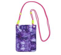ESASAM Purple Lily Flowers A Large Capacity Crossbody Phone Case For Worry Free Travel