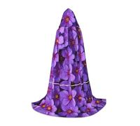 ESASAM Purple Lily Flowers Teenage Hooded Cloak - Oversized Hat, Comfortable And Durable
