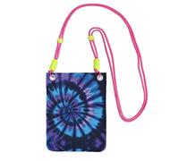 ESASAM Purple Tie Dye A Large Capacity Crossbody Phone Case For Worry Free Travel