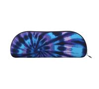 ESASAM Purple Tie Dye Leather Semi-Circular Storage Bag, Semi-Circular Shape, Simple and Fashionable