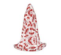 ESASAM Red Lobster Teenage Hooded Cloak - Oversized Hat, Comfortable And Durable