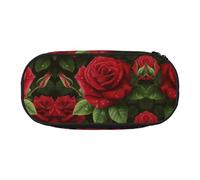 ESASAM Red Rose 2 Fashion Pencil Case-The Necessary Storage Space for Pens, Pencils and Stationery