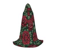 ESASAM Red Rose Teenage Hooded Cloak - Oversized Hat, Comfortable And Durable