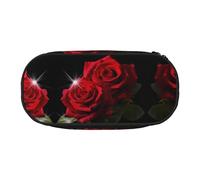 ESASAM Red Roses Fashion Pencil Case-The Necessary Storage Space for Pens, Pencils and Stationery