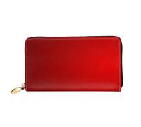 ESASAM Red Stripe Print Stylish Leather Wallet - Double-Sided Print, Durable Material, Multifunctional Design