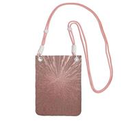 ESASAM Rose Gold Pink A Large Capacity Crossbody Phone Case For Worry Free Travel