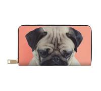 ESASAM Sad Dog Long Imitation Leather Wallet, Stylish, Practical, and Durable