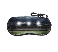 ESASAM Stadium Football Satdium Field Light Night Print Unique Full-Frame Printed Glasses Case â€“ Lightweight & Flexible Chloroprene Rubber Case
