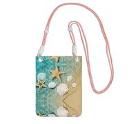 ESASAM Starfish And Seashell Pattern A Large Capacity Crossbody Phone Case For Worry Free Travel