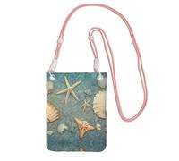 ESASAM Starfish And Seashell Pattern A Large Capacity Crossbody Phone Case For Worry Free Travel