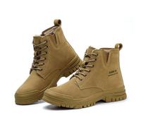 EsaSam Steel Toe Safety Shoes for Men Women Work Sneakers Shoes Comfortable Lightweight Puncture Proof Indestructible Work Shoes,Brown B,10 UK