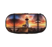 ESASAM Sunset Lighthouse Fashion Pencil Case-The Necessary Storage Space for Pens, Pencils and Stationery