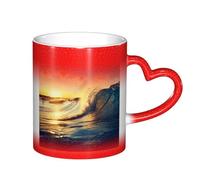 ESASAM Sunset Sea Surfing Seascape Starry Sky Color Changing Mug, Adding A Touch of Magic to Your Daily Life