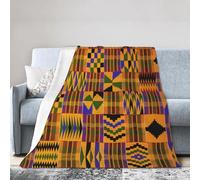 ESASAM Super Soft Flannel Blanket African Weaving, Warm And Not Pilling, Super Light