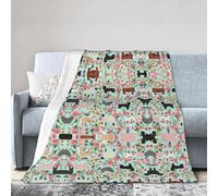 ESASAM Super Soft Flannel Blanket Farm Animal, Warm And Not Pilling, Super Light