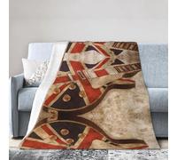 ESASAM Super Soft Flannel Blanket Guitar British Flag, Warm And Not Pilling, Super Light