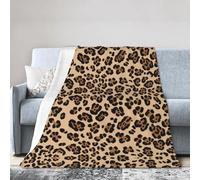 ESASAM Super Soft Flannel Blanket Leopard Print, Warm And Not Pilling, Super Light