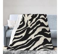 ESASAM Super Soft Flannel Blanket Zebra Animal, Warm And Not Pilling, Super Light