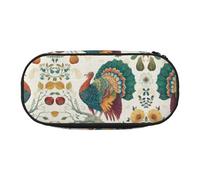 ESASAM Thanksgiving Turkey Fashion Pencil Case-The Necessary Storage Space for Pens, Pencils and Stationery