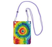 ESASAM Tie Dye Rainbow A Large Capacity Crossbody Phone Case For Worry Free Travel