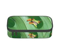 ESASAM Tree Frog Print Stylish Pencil Case - Oxford Fabric, Spacious, and Durable Design for Organized Storage
