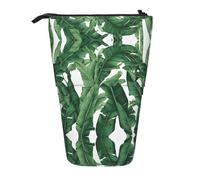ESASAM Tropical Banana Palm Leaf A Pencil Case with A Retractable Design, Versatile and Durable