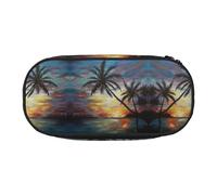ESASAM Tropical Sunset Fashion Pencil Case-The Necessary Storage Space for Pens, Pencils and Stationery