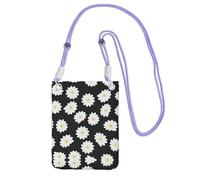 ESASAM White Daisy A Large Capacity Crossbody Phone Case For Worry Free Travel