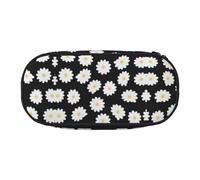 ESASAM White Daisy Fashion Pencil Case-The Necessary Storage Space for Pens, Pencils and Stationery