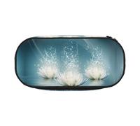 ESASAM White Lotus Flowers Fashion Pencil Case-The Necessary Storage Space for Pens, Pencils and Stationery