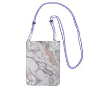 ESASAM White Marble Rose Gold A Large Capacity Crossbody Phone Case For Worry Free Travel