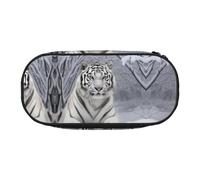ESASAM White Tiger in Snow Fashion Pencil Case-The Necessary Storage Space for Pens, Pencils and Stationery