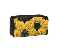 ESASAM Yellow Roses Large Capacity Pencil Case, Sturdy and Durable, with A Firm and Sturdy Body