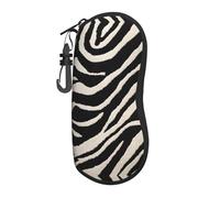 ESASAM Zebra Animal Ultra-Light And Convenient Soft-Shell Glasses Bag (Vertical Design)-Protect Your Glasses