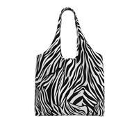 ESASAM Zebra Print Stylish Canvas One-Shoulder Commuter Bag-Suitable For Daily Use And Urban Exploration