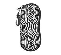 ESASAM Zebra Print Ultra-Light And Convenient Soft-Shell Glasses Bag (Vertical Design)-Protect Your Glasses