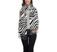 ESASAM Zebra Print Winter Warm Shawl Scarf, Soft And Comfortable, Lightweight And Warm
