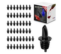 Esatto 50 Pieces Plastic Bottle Pourer or Liquor Spout Pourer - Versatile as a Drink Pourer, Alcohol Pourer Spouts and Syrup Easy Pourer Dispense - Easy Install, Durable, Professional Bar Tool