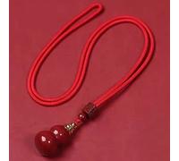 ESBANT Feng Shui Necklace Cinnabar Crystal Necklace Wu Lou Pendant Red String Necklace Wealth Amulet Good Luck Necklace Chakra Stones Crystal Quartz Necklace for Women Men,Red wu Lou Color : Red Wu