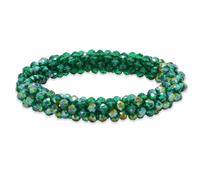 Esbbela Handmade Stretchy Beaded Bracelet Sparkling Artificial Crystal Statement Jewelry Boho Accessories Stackable For Women Men Festival Daily Wear, 7inch, Artificial Crystal, no gemstone