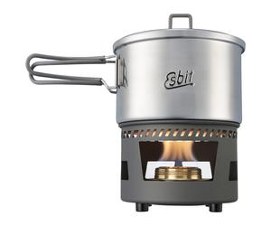 Esbit Alcohol Burner Cookset Stainless Steel with 1,5 l Pot