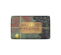The English Soap Company Anniversary Wrapped Soap Bar, Fig Scented Shea Butter Soap, Moisturising Soap Bar for Body, Fig and Grape Scent 190g